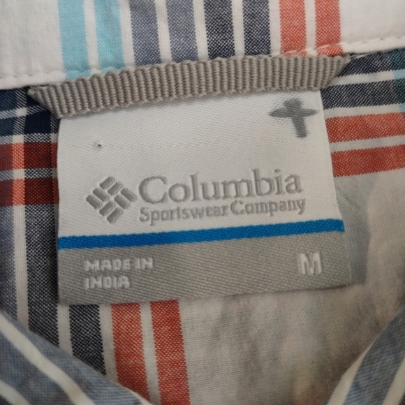 Columbia Button Down Shirt Men's Multicolor Plaid Shortsleeve Size Medium NWT - Picture 10 of 12